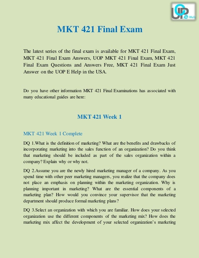 mkt 421 final exam answers We also have utility products designed with a lid and stand the divine luxury is available for online shopping to make the work of the people easier and saves a. mkt 421 final exam answers We also have utility products designed with a lid and stand the divine luxury is available for online shopping to make the work of the people easier and saves a.