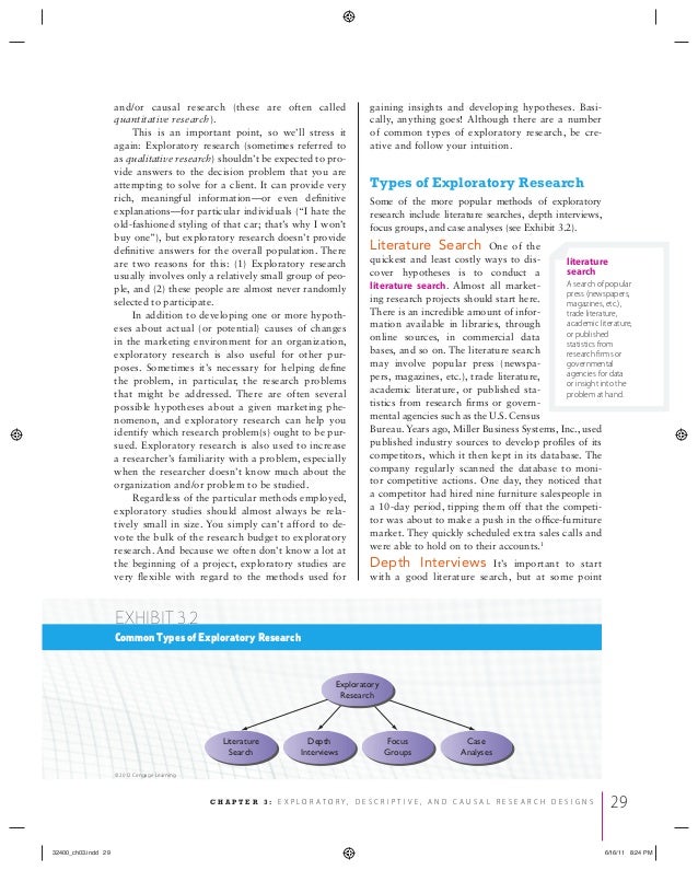 exploratory marketing research exploratory marketing research