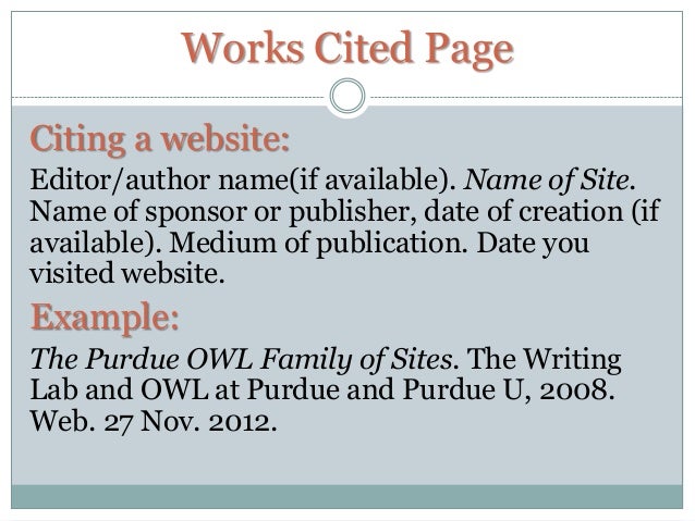 MLA Citations