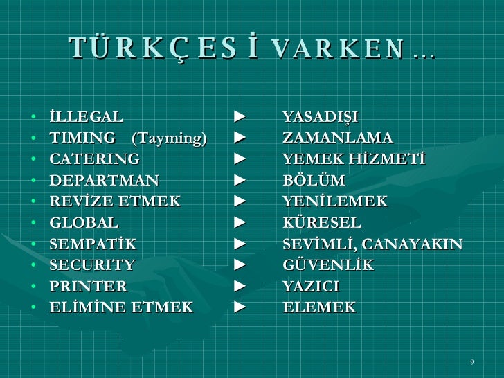 İMla YanlışLarı TüRkçE Olmayan SöZcüKler