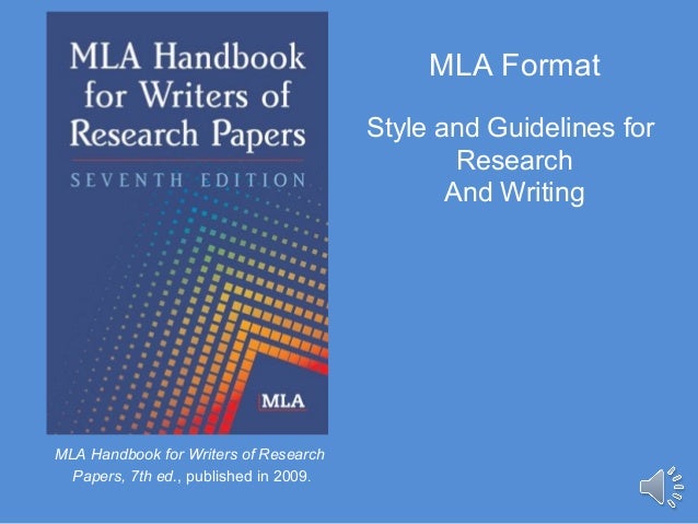 Mla handbook for writers of research papers bibliography format