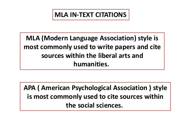 in cite citations mla
