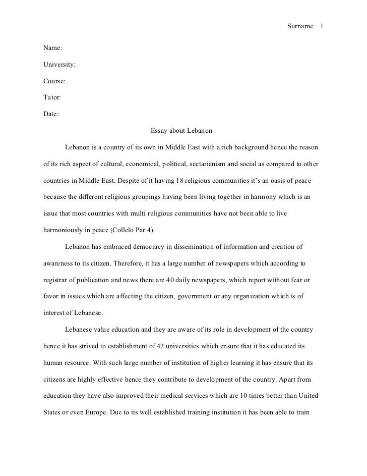 Example english research paper mla format