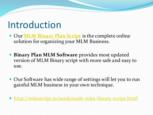 Binary option mlm