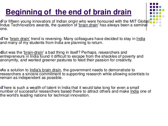 An essay on brain drain