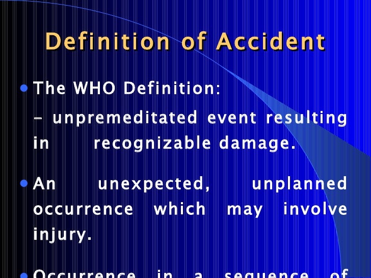 Mmmc Road Traffic Accident Prevention