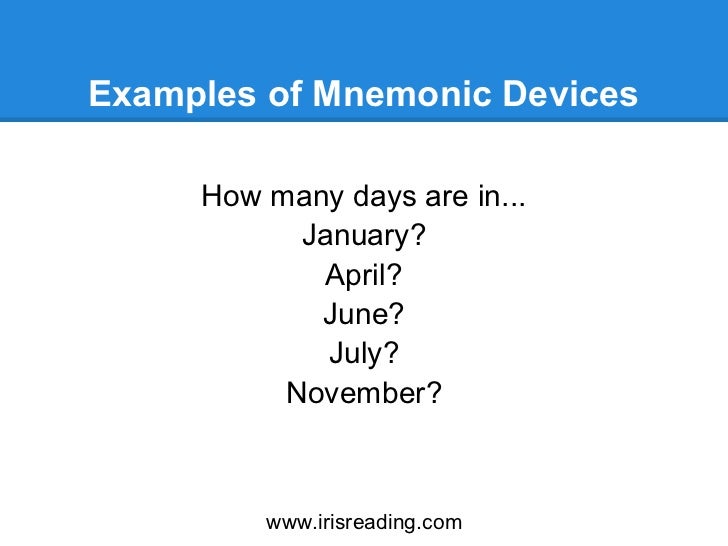 How To Improve Your Memory Mnemonic Devices