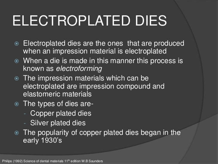 Model and die material