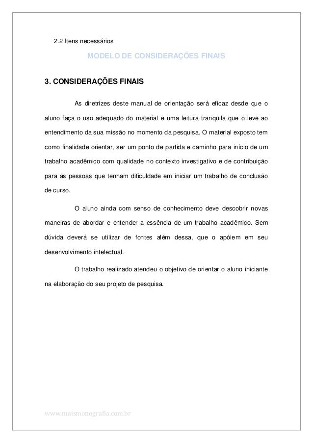 Monografia modelo abnt