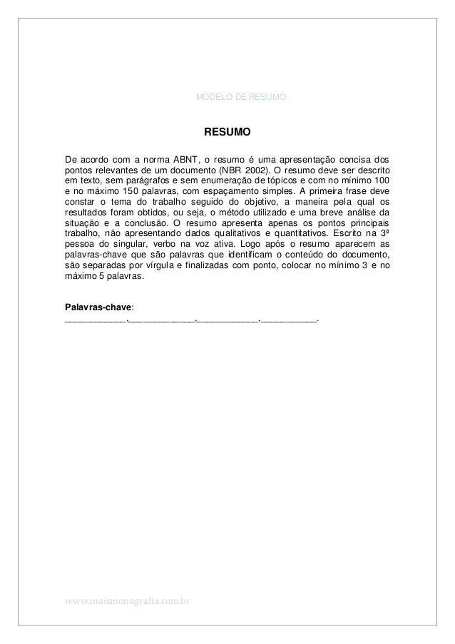 Normas para monografia abnt 2014