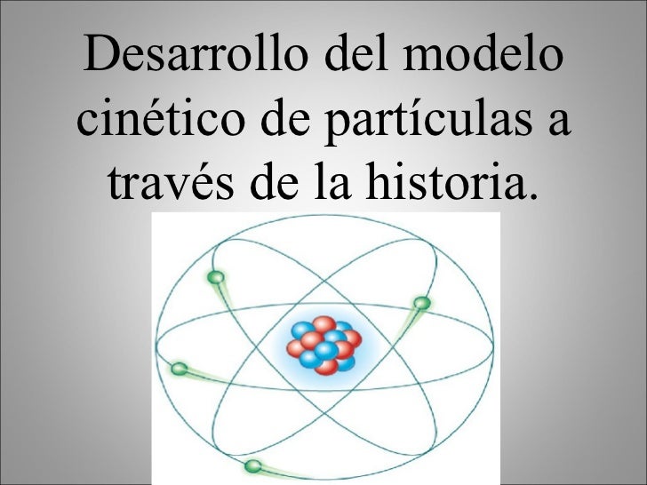 Desarrollo Del Modelo Cinético De Partículas A Través De La Historia.