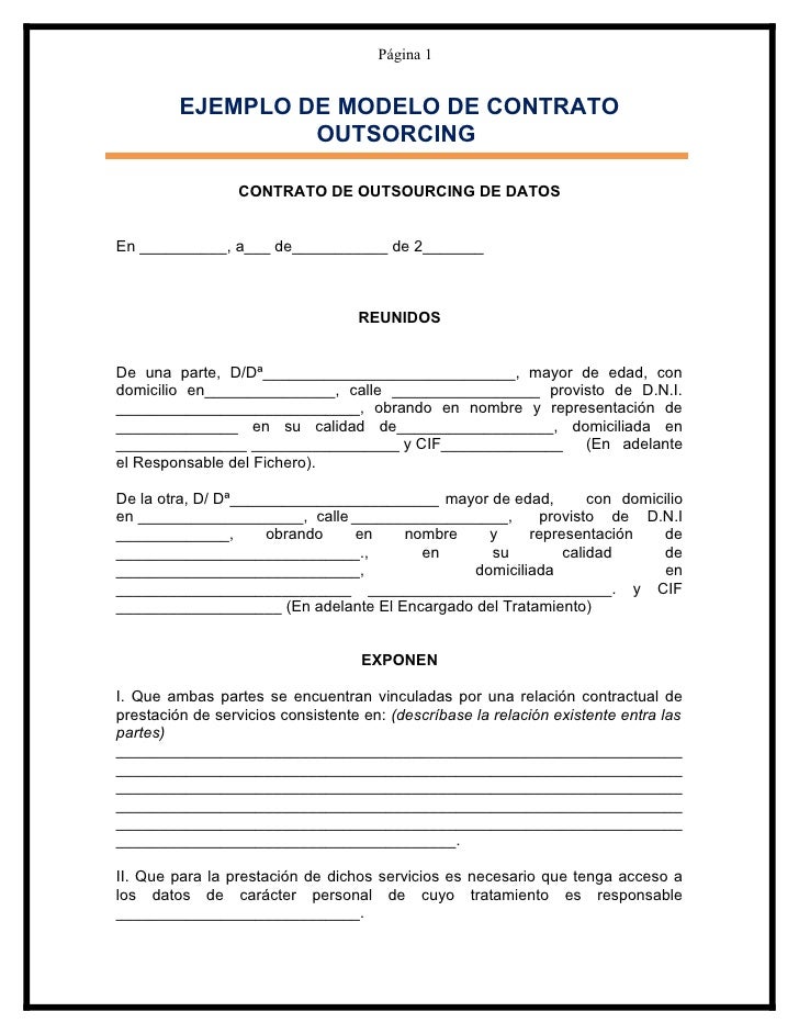 Modelo de contrato de stock options