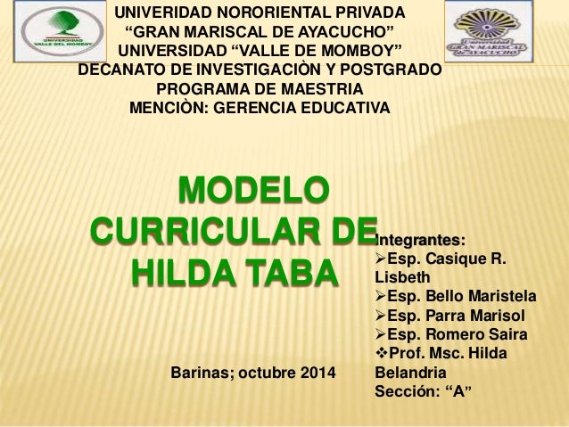 modelo curricular hilda taba modelo curricular hilda taba