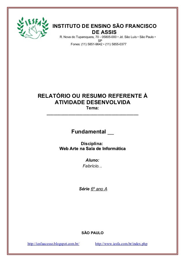 Normas abnt para relatórios academicos Normas abnt para relatórios academicos