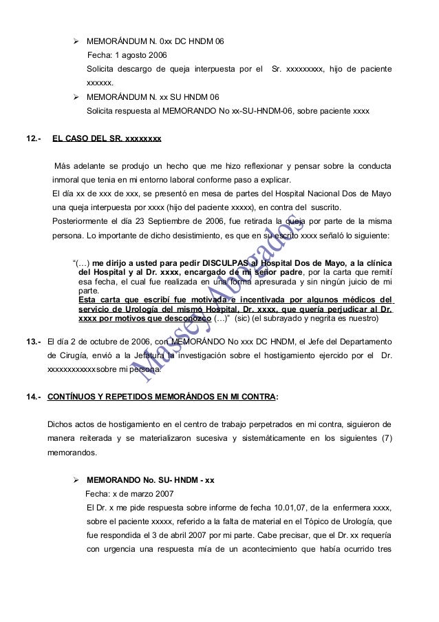 modelo de memorandos