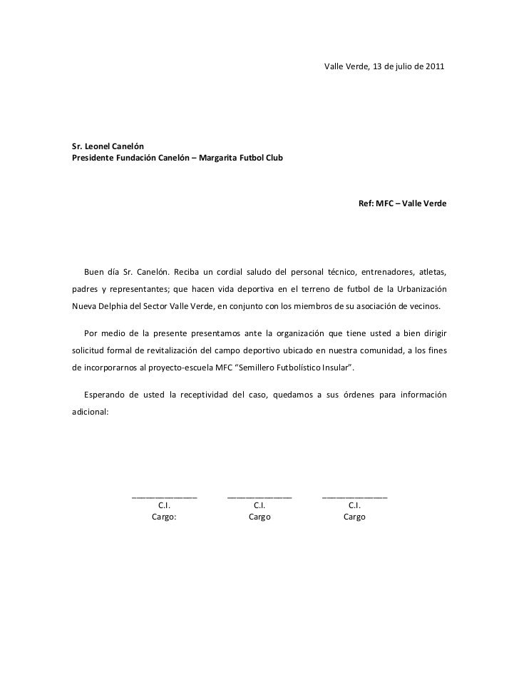 solicitud