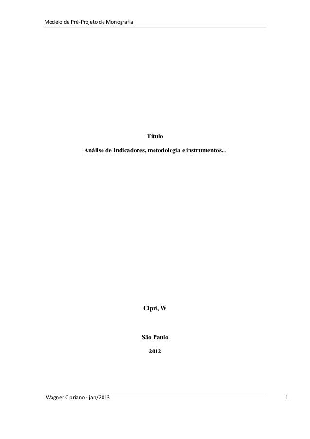 Pre projeto monografia pronto
