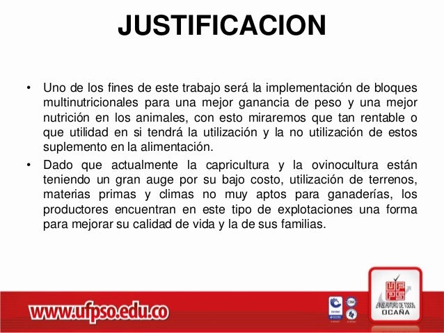Dietas Justificacion