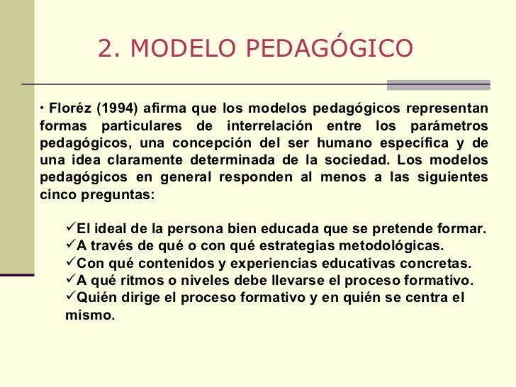 Modelos Pedagogicos