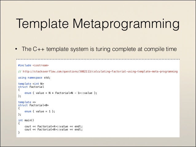 template metaprogramming modern c template metaprogramming modern c
