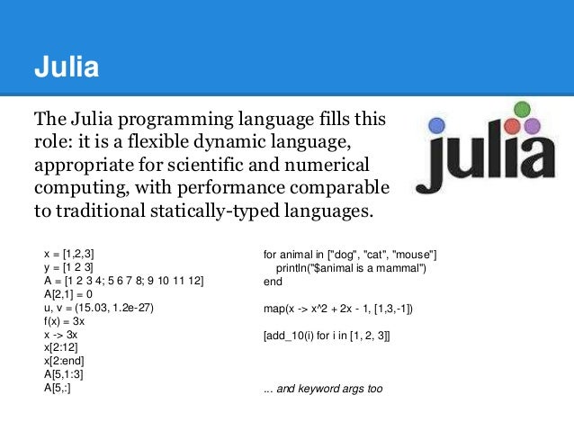 Julia Programming Language Tutorials - Data Science Central