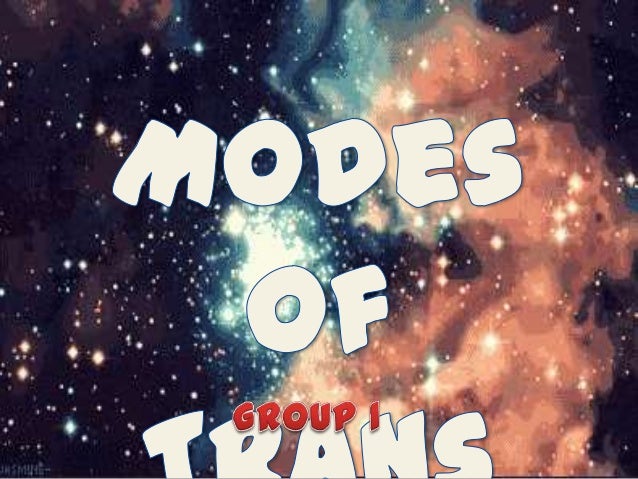 Modes of Transmission