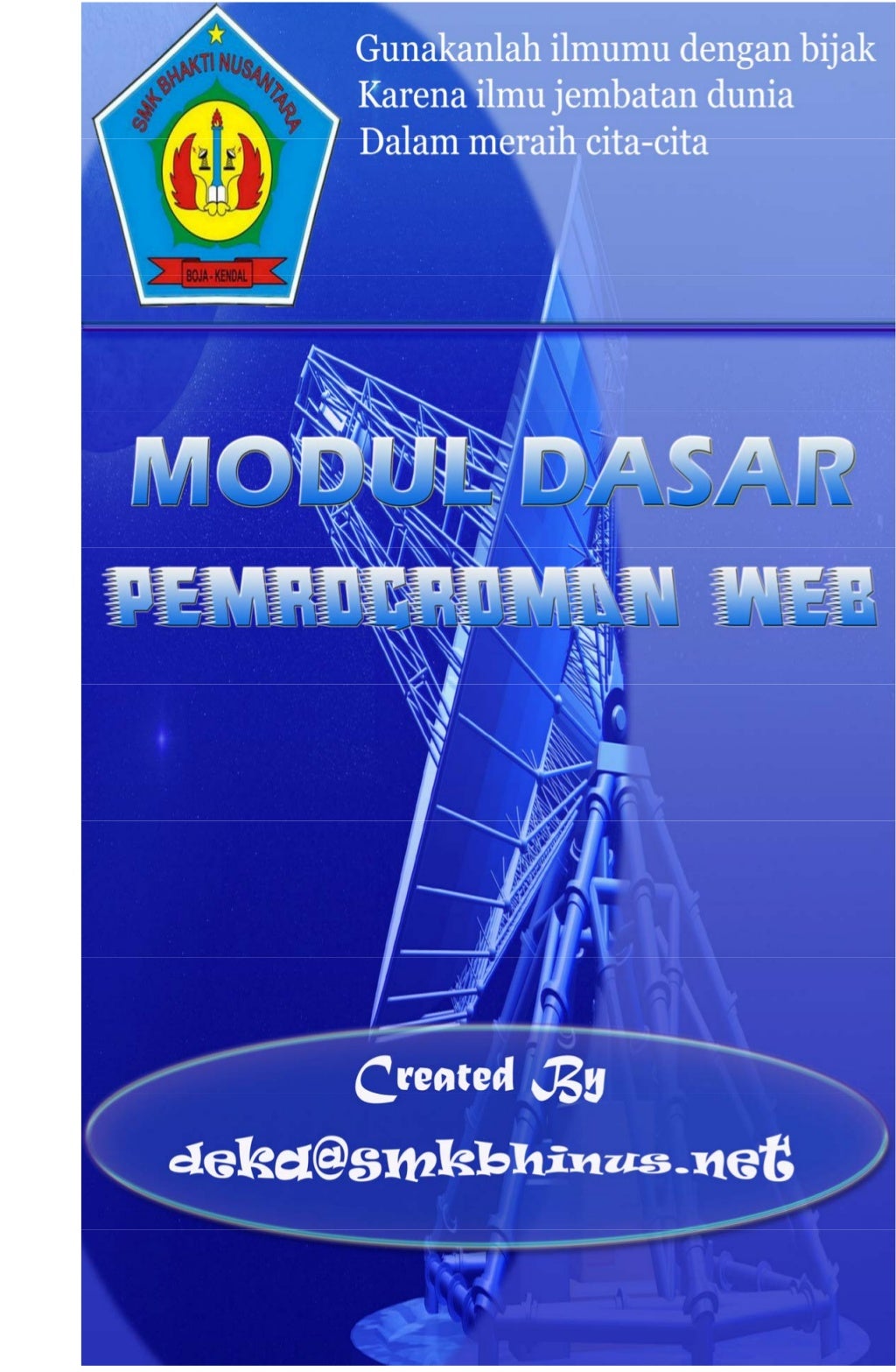 Modul dasar pemrograman web