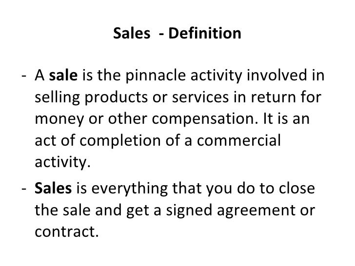 Introduction To Sales Management