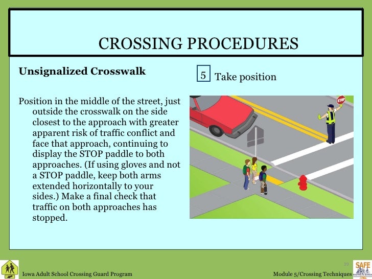 Crossing Guard Training Module 5 Techniques