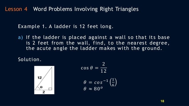 Printables Right Triangle Trig Word Problems Worksheet grade 10 trigonometry word problems mcsquared quot creating 9 mathematics module 7