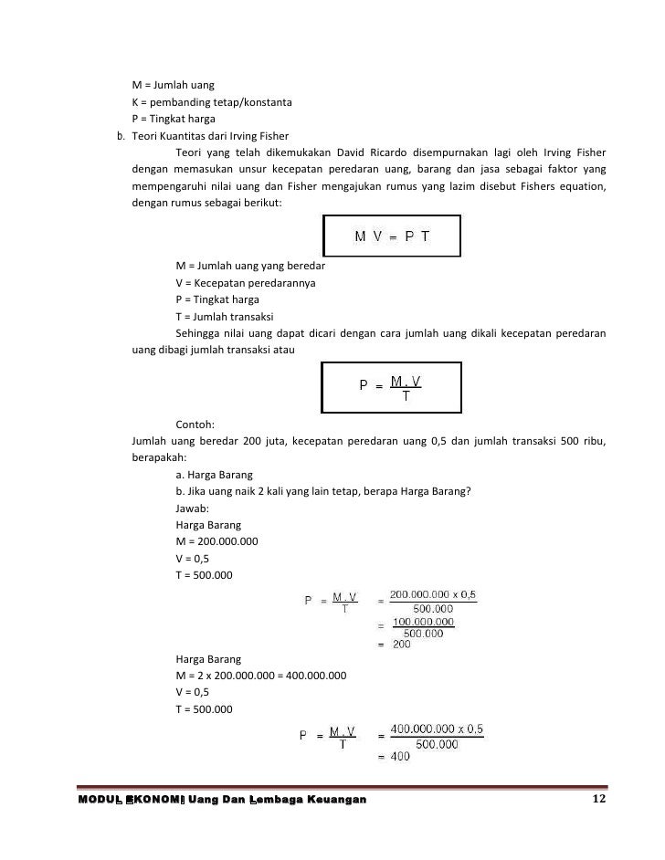 Cara Mencari Kecepatan Uang Beredar Naseera Bhatti