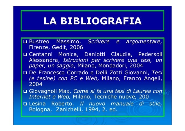 Scrivere Tesi Di Laurea A Pagamento