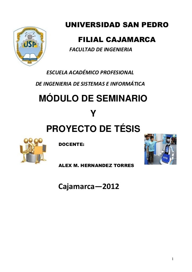 SEMINARIO DE TESIS seminario de tesis: