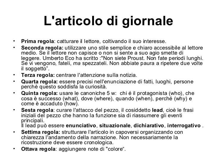Lezione 2 Giornalismo