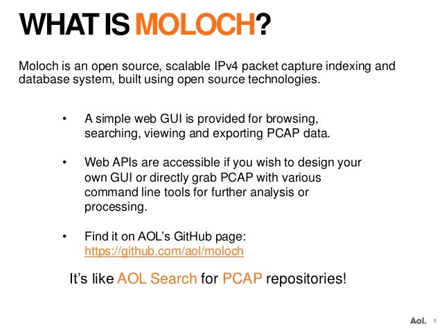 MOLOCH: Search for Full Packet Capture (OA Cyber Summit)