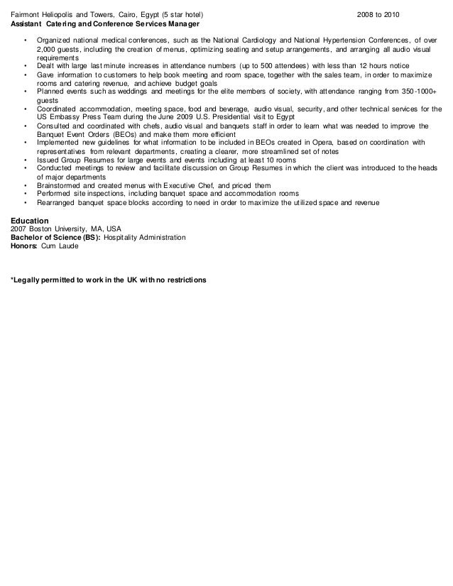 assistant guest services manager cover letter