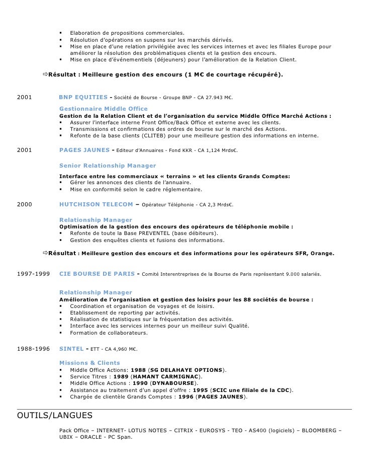 exemple cv responsable grands comptes