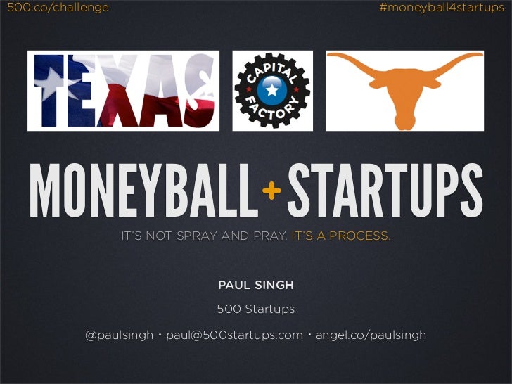 500.co/challenge                                         #moneyball4startups   MONEYBALL STARTUPS                  +      ...
