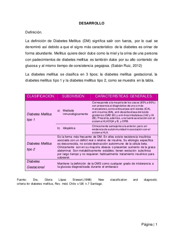 Monografía Diabetes Mellitus tipo 2 Monografía Diabetes Mellitus tipo 2