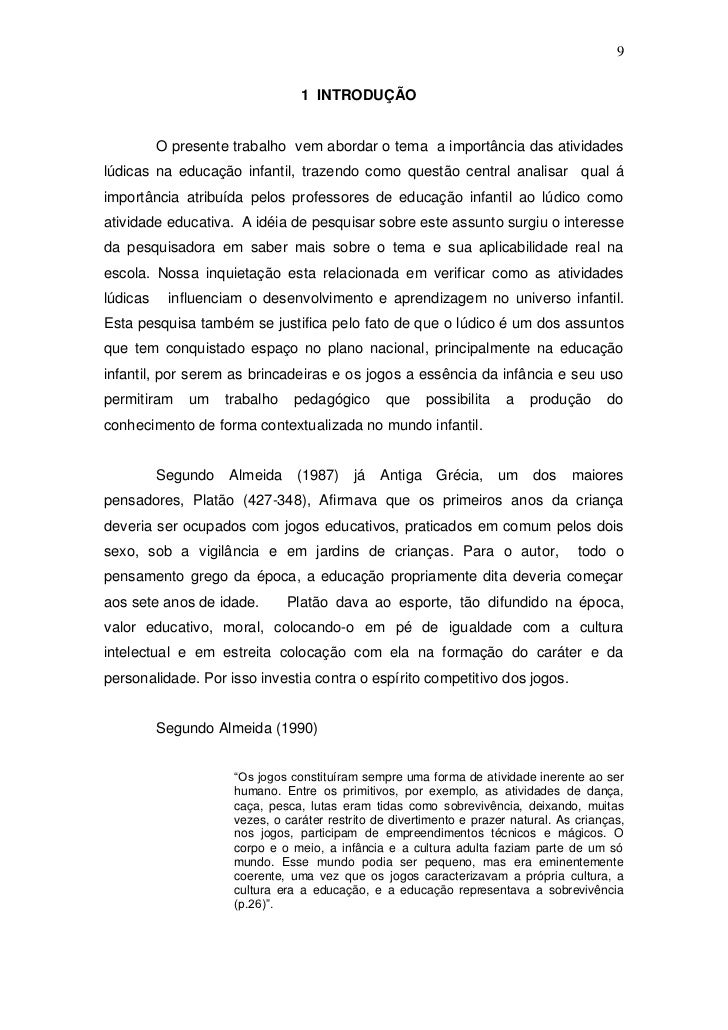 Monografia pedagogia