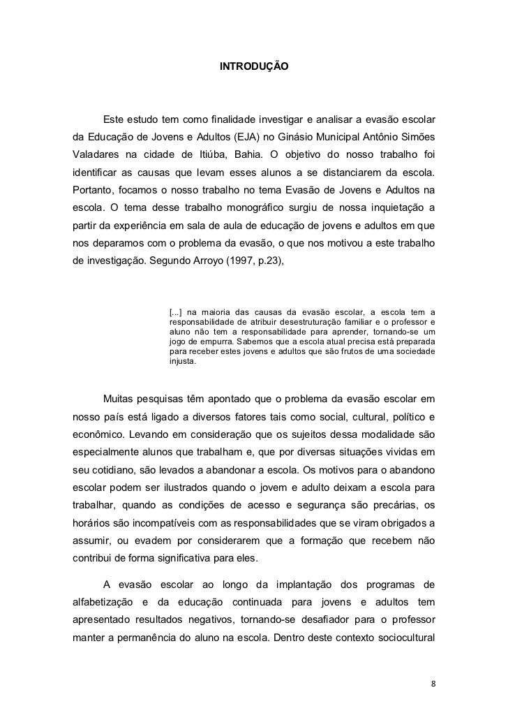 Monografias sobre eja