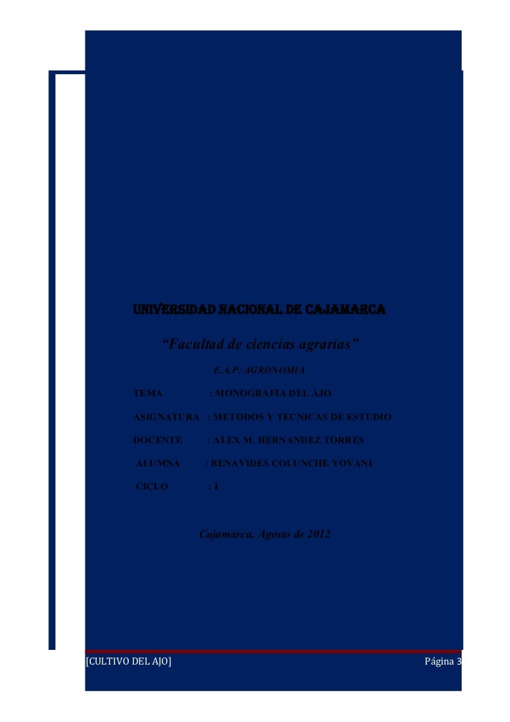 Monografia agronomia