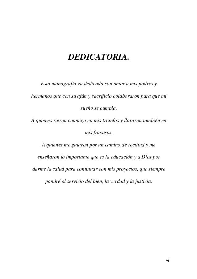 Dedicatoria monografia
