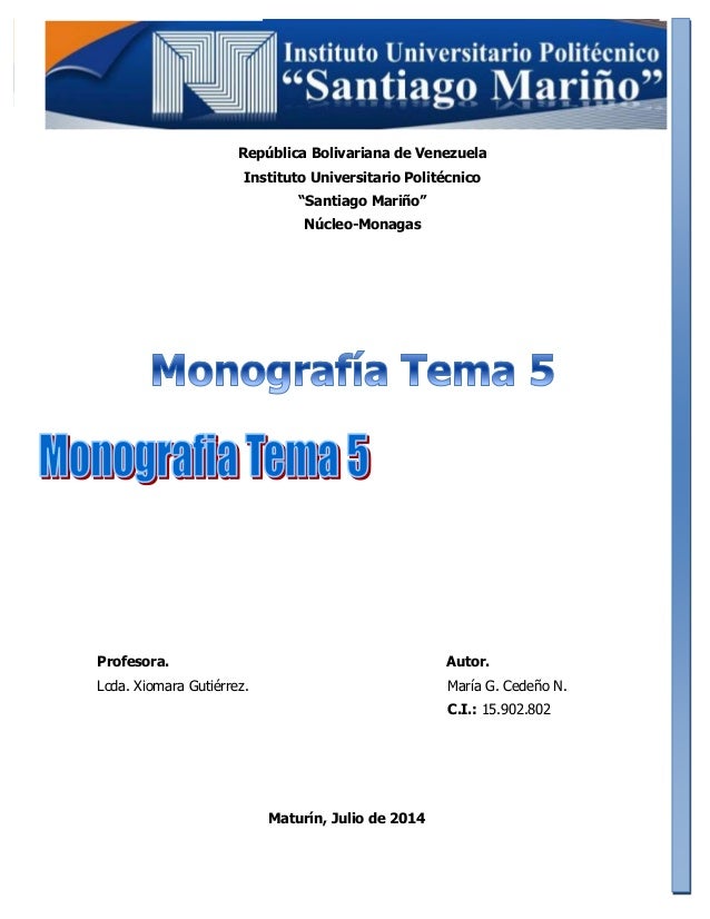 Tema de monografia
