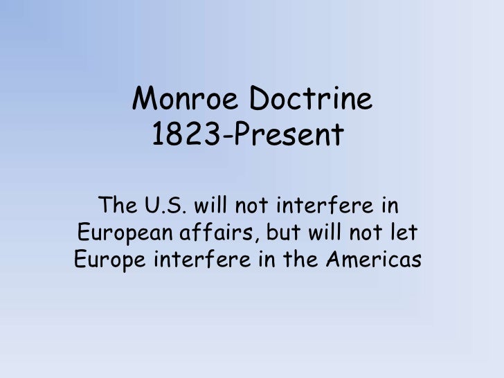 monroe doctrine summary analysis essay monroe doctrine summary analysis essay
