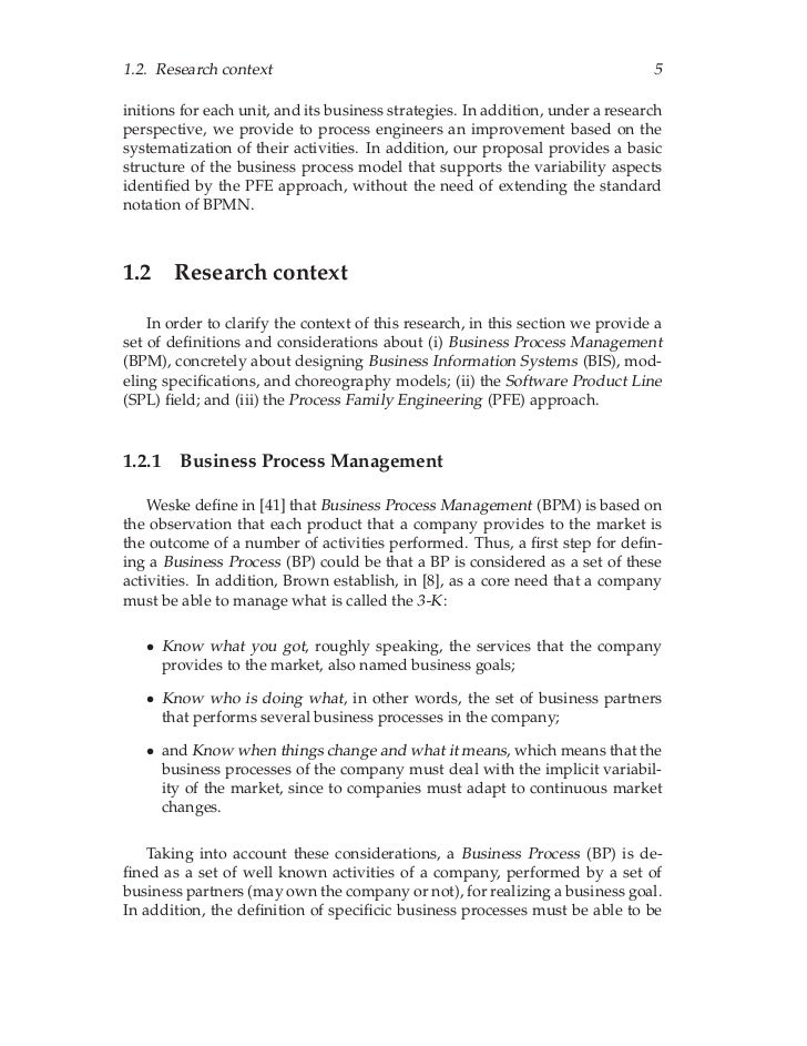 Business process improvement dissertation
