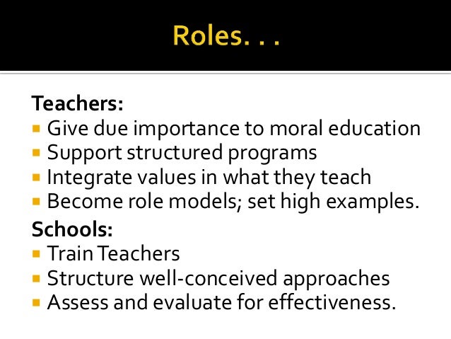 Essay on moral education