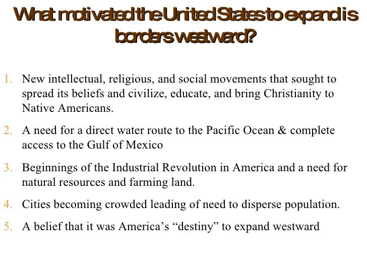 Essay on manifest destiny lyrics