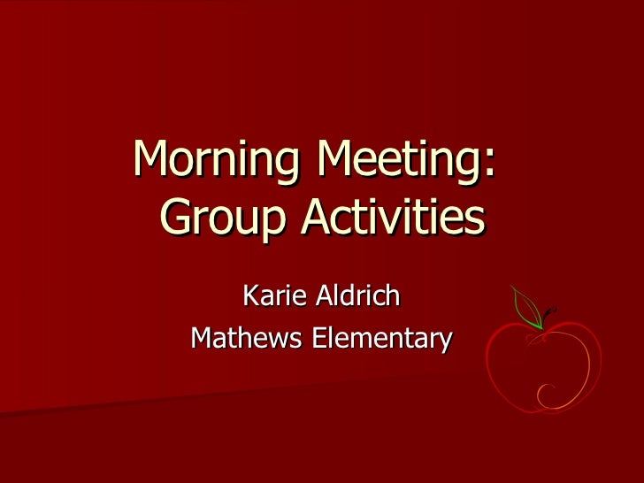 morning meeting game Saturday at a car dealership a friday morning meeting can make it difficult to keep your sales force’s level of intensity and motivation it’s game day. morning meeting game Saturday at a car dealership a friday morning meeting can make it difficult to keep your sales force’s level of intensity and motivation it’s game day.