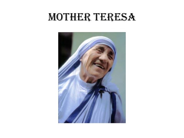 Essay of mother teresa